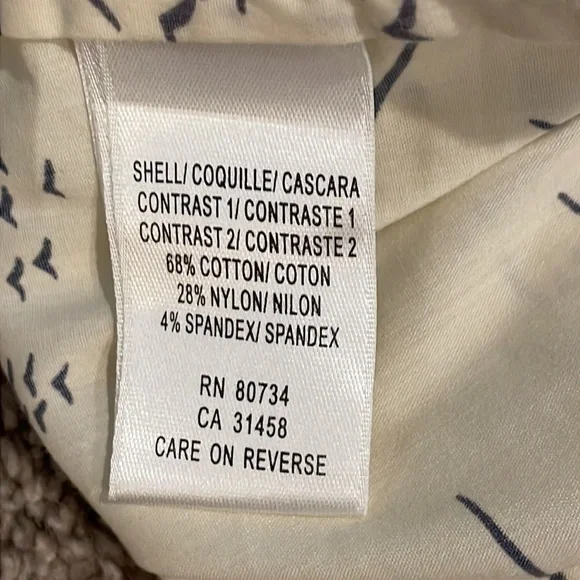 Vintage BCBG BLUE CREAM BIRD PRINT BELTED DRESS SIZE SMALL Kimono style belt - Picture 6 of 14